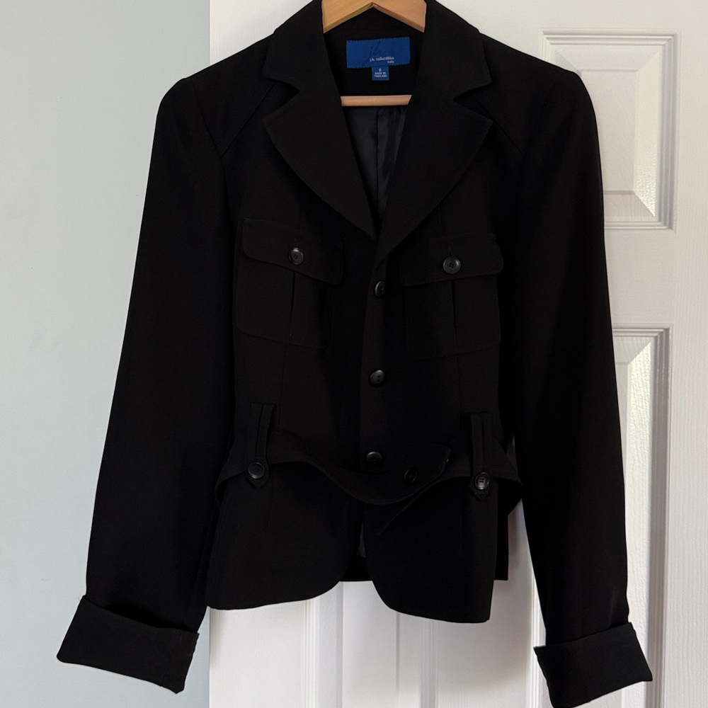 Black Polyester Jacket size 8
